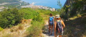 descending to the sea in amalfi coast