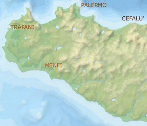 map of sicily tour